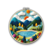 Набор для валяния картины из шерсти 