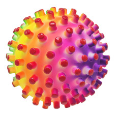 Детский шипастый мяч RB26524(Red-1) резина, 90 грамм