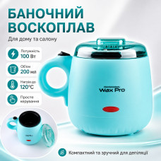 Баночный воскоплав Wax Warmer YSM-2002A 200 мл 100 Вт для разогрева воска, бирюзовый Баночный воскоплав Wax Warmer YSM-2002A 200 мл 100 Вт для разогрева воска, бирюзовый