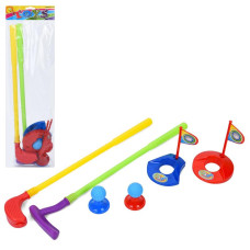 Гольф ключка 2шт 48см, лунка 2шт, м'яч 2шт, прапорець 2шт, у пакеті, MK 5803