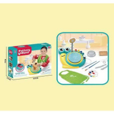 Набор для гончарства "Улитка" электрический круг для гончарства, от сети, глина, инструменты, краски, палитра, кисточки, фартук, в короб Набор для гончарства "Улитка" электрический круг для гончарства, от сети, глина, инструменты, краски, палитра, кисточки, фартук, в короб