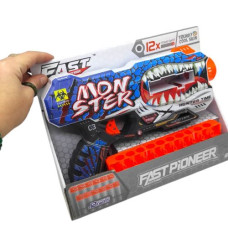 Игрушечный пистолет (бластер) с мягкими патронами (28х17 см, коробка – 28х6,5х22 см)