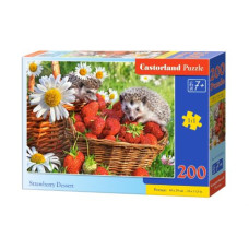 Пазлы "Ёжики в клубничке", 200 элементов Пазлы "Ёжики в клубничке", 200 элементов