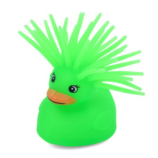 Детская игрушка Антистресс Уточка MS 3719(Green) световые эффекты