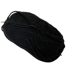 Пряжа фасованная петлевая NB116, 80% хлопка, 20% молочная клетчатка, черный