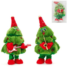 Новорічна іграшка ялинка танцює, співає, з гітарою, 1710 Новорічна іграшка ялинка танцює, співає, з гітарою, 1710