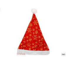 Шапка "Діда Мороза", з сніжинками, BT-7063 Шапка "Діда Мороза", з сніжинками, BT-7063