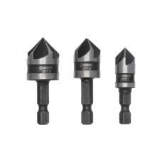 Набор зенкеров 12,16,19 мм 3шт INTERTOOL SD-5005