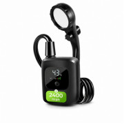 Переносной аккумуляторный душ Electric Outdoor Shower с силиконовым шлангом, 2400 mAh Черный