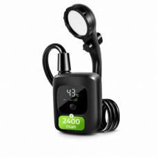 Переносной аккумуляторный душ Electric Outdoor Shower с силиконовым шлангом, 2400 mAh Черный