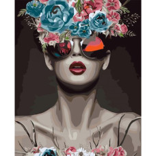 Картина по номерах 0033 ОРТ Дівчина Бернінг Мен 40*50