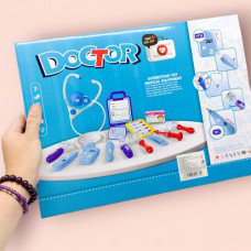 Игровой набор "Доктор" (12+ предметов), синий