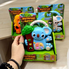 Музыкальная игрушка "Зверюшка. Коала" (голубой) укр