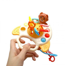 Погремушка пальчиковые игры, поп ит, резиновые прорезыватели, подвижные элементы, ручка для держания, в коробке