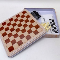 Настольная игра "Шахматы" магнит.,в короб.16,5*16,5*2,5см