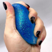 Сквіш антистрес "Циліндр" з блискітками 6см (ФІОЛЕТОВИЙ)