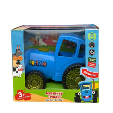 Синій трактор на батарейці, муз, світло, TA1701