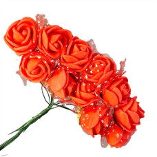 Декоративные розы для творчества KV-724 пучок 12 штук Декоративные розы для творчества KV-724 пучок 12 штук