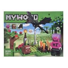 Конструктор детский Майнкрафт Forest The hill 3129-4 пластик, 106 деталей