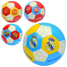 М'яч футбольний розмір 5, ПВХ 1,6мм, 260-280г, 4види(клуби), у пакеті, EN-3311 М'яч футбольний розмір 5, ПВХ 1,6мм, 260-280г, 4види(клуби), у пакеті, EN-3311
