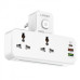 Сетевой разветвитель фильтр LDNIO SC2311 на 2 розетки 2 USB 3A + Type C