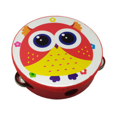 Деревянная игрушка Бубен MD 0367-19-30 диаметр 15 см (Сова) Деревянная игрушка Бубен MD 0367-19-30 диаметр 15 см (Сова)