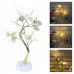 Настольная светодиодная лампа Дерево серебристое с листьями USB + батарейки AA 3шт Настольная светодиодная лампа Дерево серебристое с листьями USB + батарейки AA 3шт