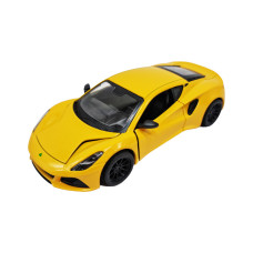 Инерционная машинка Lotus Emira Kinsmart KT5441W металлическая, 13 см (Желтый)
