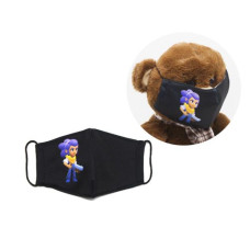 Многоразовая 4-х слойная защитная маска "BRAWL STARS Шелли " размер 3, 7-14 лет