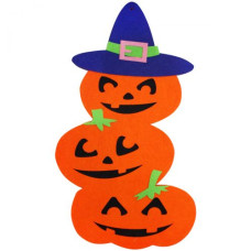 Подвеска из фетра,"Happy Halloween: Тыквы" Подвеска из фетра,"Happy Halloween: Тыквы"