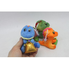 Мягкая игрушка "Дракон с мешочком", коричневый (9 см)