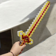 Меч "Майнкрафт/Minecraft" 58,5 см (свет, звук) оранжевый