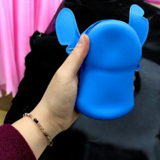 Сумочка силиконовая "Стич" (16 см) синий