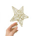 Верхушка для елки звезда золотая 23 см