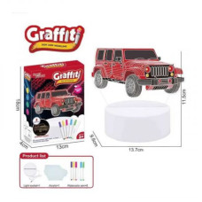 Ночник работает от сети, подсветка, 3 цвета света, фломастеры, USB кабель, в коробке