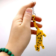 3D Брелоки MINECRAFT / МАЙНКРАФТ OCELOT / ОЦЕЛОТ KEYCHAIN, 3D печать