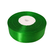 Атласная лента для рукоделия АБ-132, 0,6 см x 23 м, Зеленый