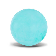 Детский резиновый мяч PB25119(Turquoise) бирюзовый, 22 см, 70 грамм