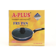 Сковородка A-plus 28 см с крышкой, тефлоновое покрытие