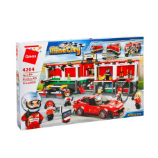 Конструктор піт-стоп, машина, фігурки, 1095дет, 4204 Qman Конструктор піт-стоп, машина, фігурки, 1095дет, 4204 Qman