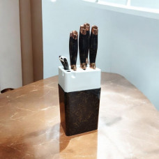 Набор ножей из нержавеющей стали Evdrtverh, 5 шт + овощечистка с подставкой Набор ножей из нержавеющей стали Evdrtverh, 5 шт + овощечистка с подставкой