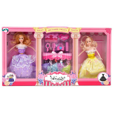 Две куклы с нарядами и аксессуарами, HS1862B-2 Две куклы с нарядами и аксессуарами, HS1862B-2