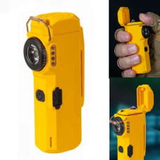 Фонарь MULTIFUNCTIONAL D51-COB, Li-Ion аккум., индикация заряда, зажигалка, ЗУ Type-C Желтый