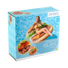 Надувной матрас "Гамбургер", 145х142 см, 58780