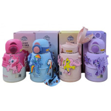 Термос дитячий "MY LITTLE PONY", з силіконовою трубочкою і поїльником, рожевий, 600 мл, 002-B-PINK Термос дитячий "MY LITTLE PONY", з силіконовою трубочкою і поїльником, рожевий, 600 мл, 002-B-PINK