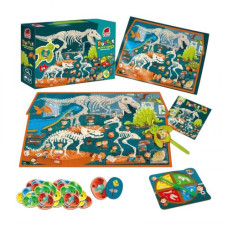 Игра настольная "Пазлы-детективы. Музей динозавров"