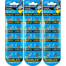 Батарейка RABLEX "таблетка" 1.5V AG6 (LR69) ціна за 1 блістер - 10 шт