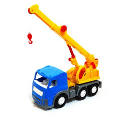 Машинка "Автокран Акрос" (синяя)