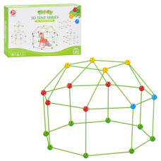 Детский конструктор-палатка 3D Tent Series 137-2(Green) 68 деталей, каркасный