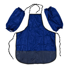 Фартук для младшей школьной группы ТЕ12158(Blue) в чехле, без рисунка, рост 128 см